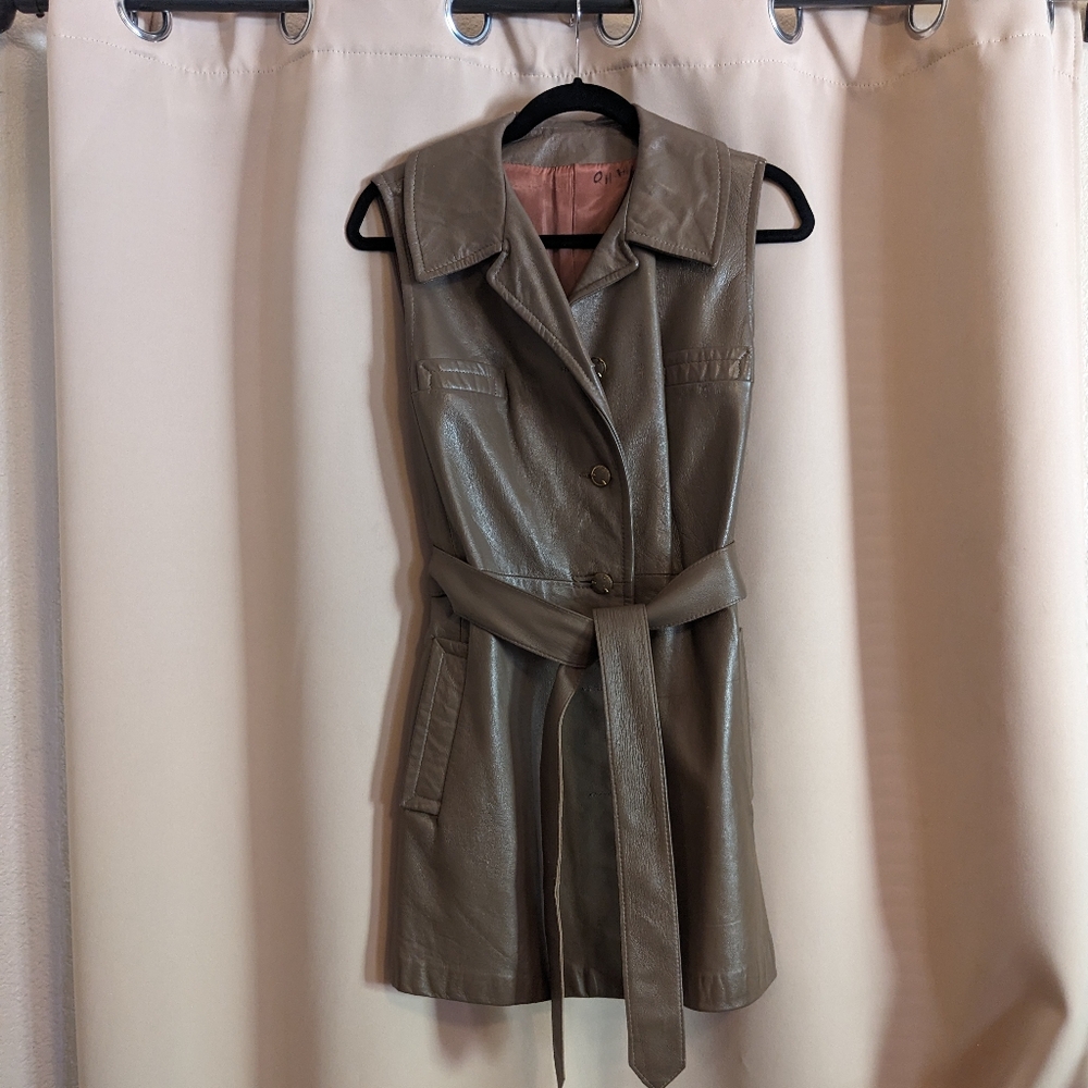 Vintage Real Leather Dress